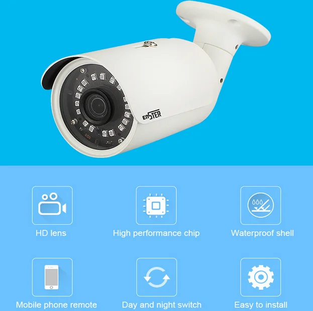 Ip66 Waterproof Bullet Security Ahd Tvi Cvi Cvbs 4 In 1 Hybrid