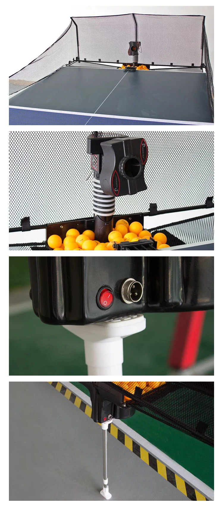 Supplier table tennis robot best bat machine ball