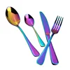 Amazon Hot Sale New Product Western Style Stainless Steel Knife Fork Spoon Tableware Craft gift Set Restaurant Cutlery Express