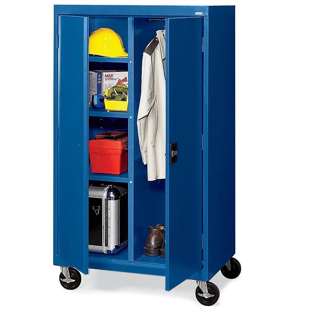 Sandusky Lee TACR362460-06 Transport Series Mobile Combination Storage Cabinet, Blue