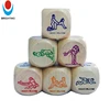 Love Sexy OEM Glowing Erotic Adult Couple Game Acrylic Wooden Family Game Custom Sex Dice