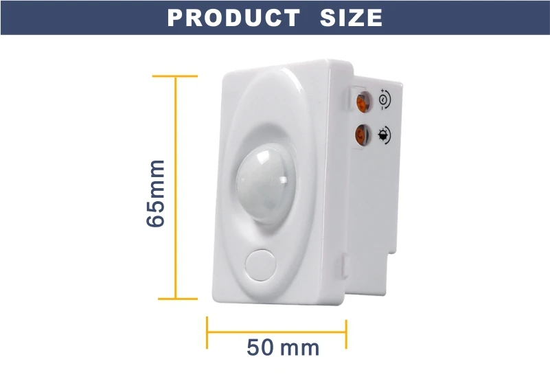 Tdl2100bj 220v Bathroom Motion Sensor Switch With Wall Mounted Pir