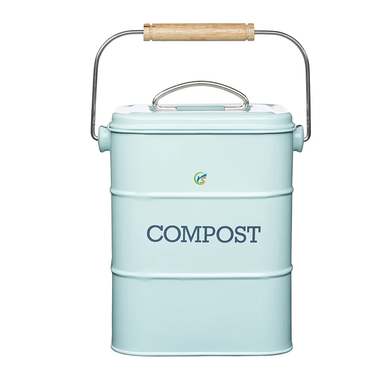 Living Nostalgia Vintage Blue Compost Bin Buy Compost Bin,Kitchen