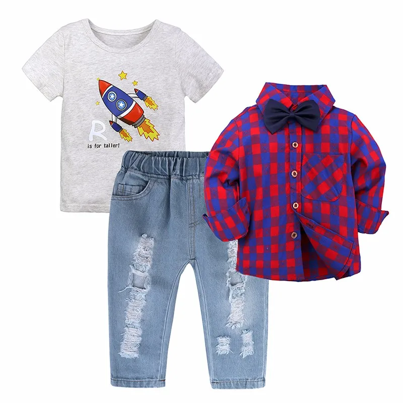 Wholesale Boys Clothing Sets 3piece Spring Autumn Kids Clothing Boys