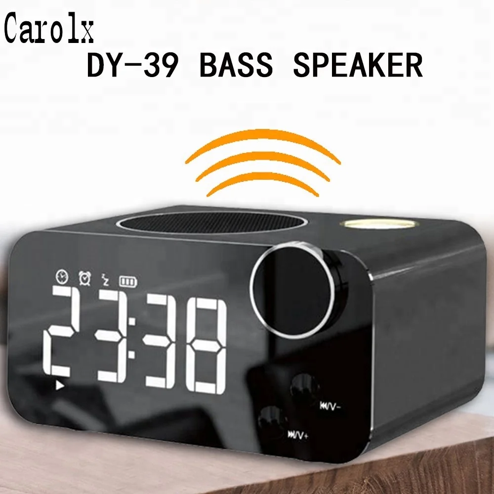 Wireless bluetooth speaker with FM Radio smart alarm clock night light portable bluetooth speaker - ANKUX.COM