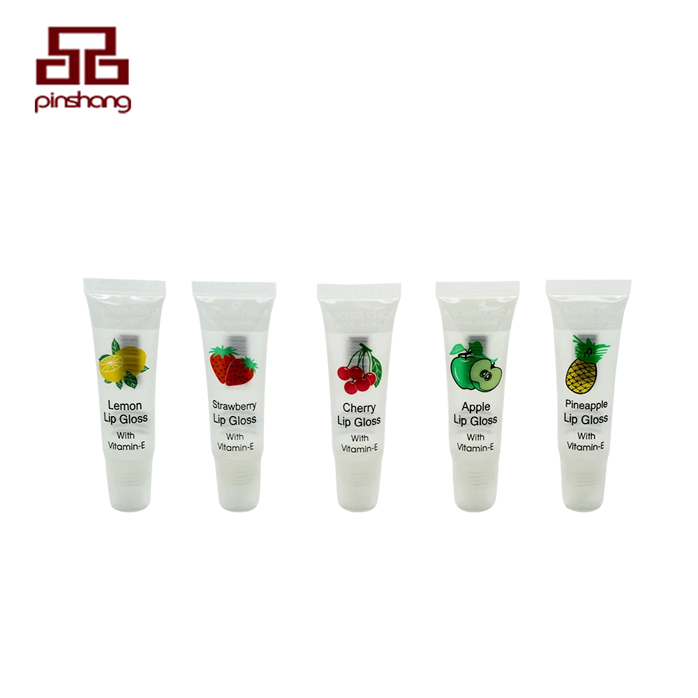 Download Custom Fruit Lip Gloss Cosmetic Packaging Plastic Soft ... Yellowimages Mockups