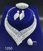 xuping indian jewelry fashion heavy american diamond jewellery sets