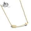 Stainless Steel Rose Gold Collar Arrow Pendant Necklace Birthday Gift