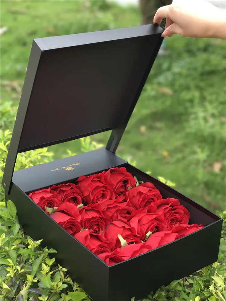 Custom Logo Printing Preserved Flower Boxes For Roses - Buy Flower Box ...