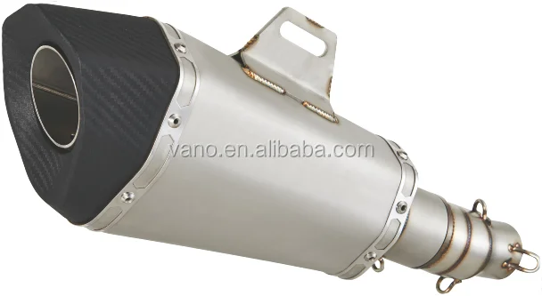 Color Hexagon full Carbon Fiber scooter Muffler Exhaust silencer