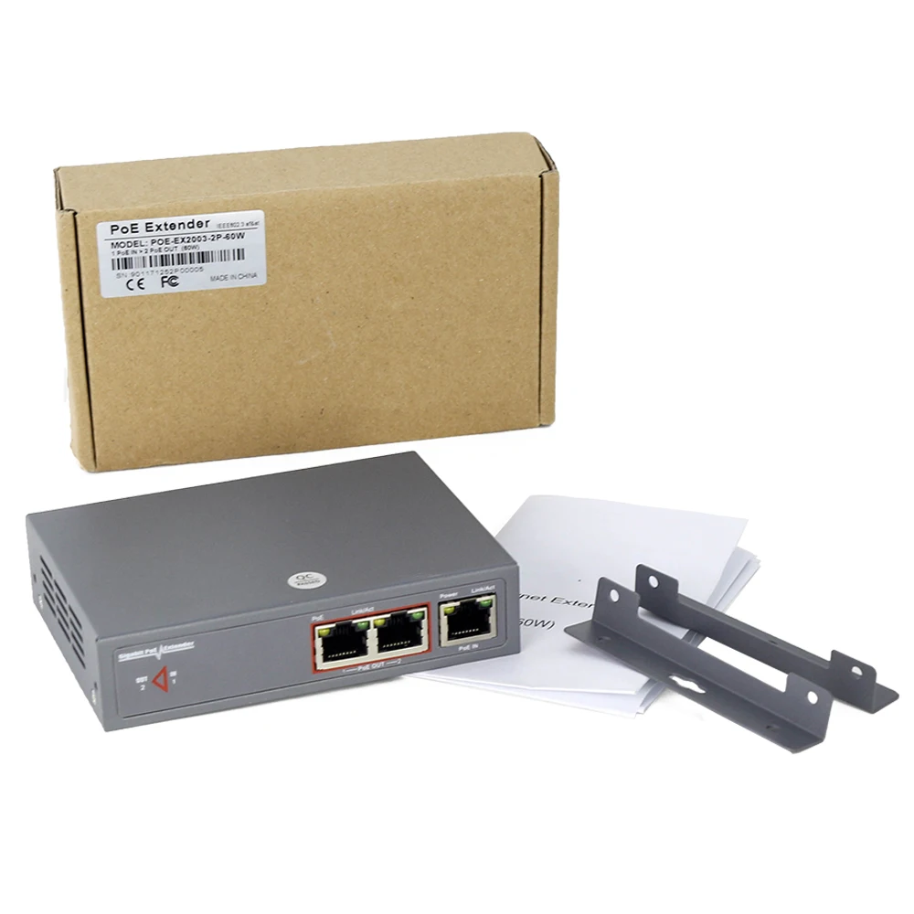 2019 60w 2 Ports Poe Splitter High Power Poe Switch Poe Gigabit Extender Buy 2 Ports Poe