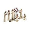 Hot Sale Personalized Handmade Polyresin willow tree nativity set