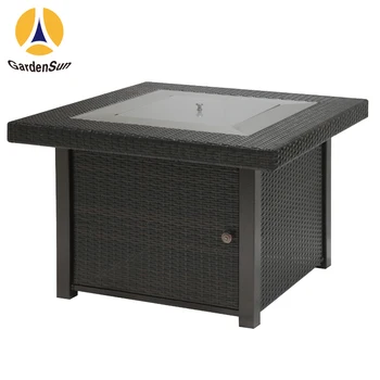 Square Outdoor Fire Pit Home Hardware With Wicker Panels Buy