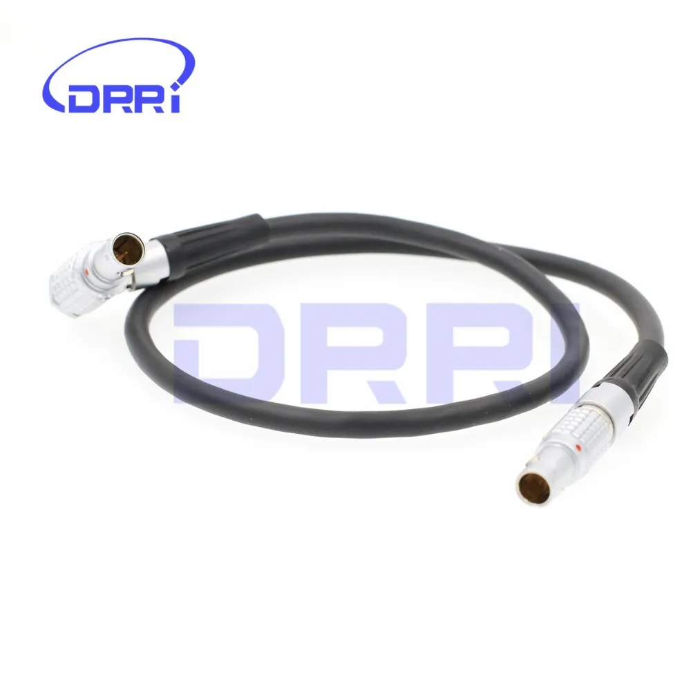 DRRI 0B Adapterkabel – 2-polig Rechtwinklig Auf 2-polig Gerade, 50 Cm, Für ARRI Alexa & Teradek Bond