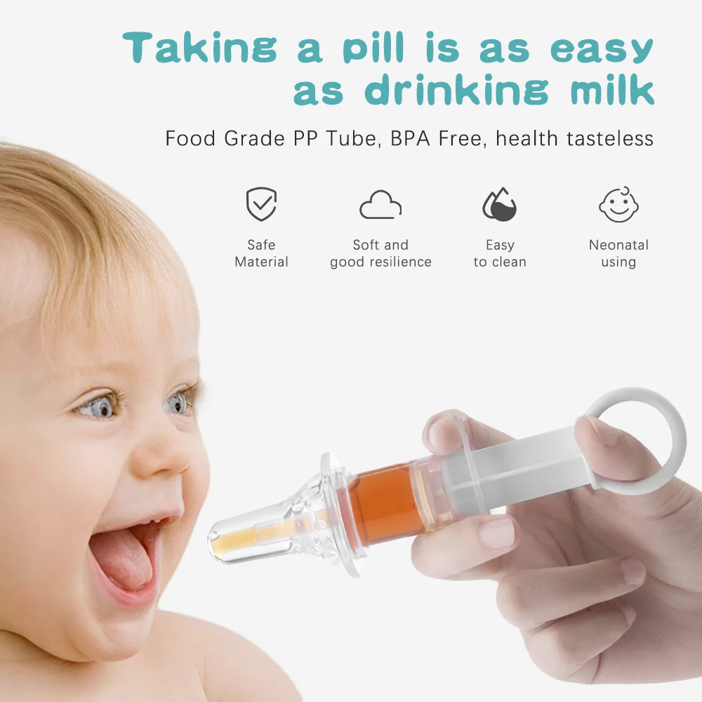 Soft Pacifier Medicine Dispenser Liquid Medicine Syringe Dropper