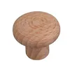 Unitone wooden pull door parts hardware twisted furniture handle c shape door knob for kitchen cabinet
