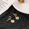 Creative Portrait Coin Dangle Earrings Fashion Knot Stud Earrings for Women Jewelry Vintage Coin Drop Earrings for Women