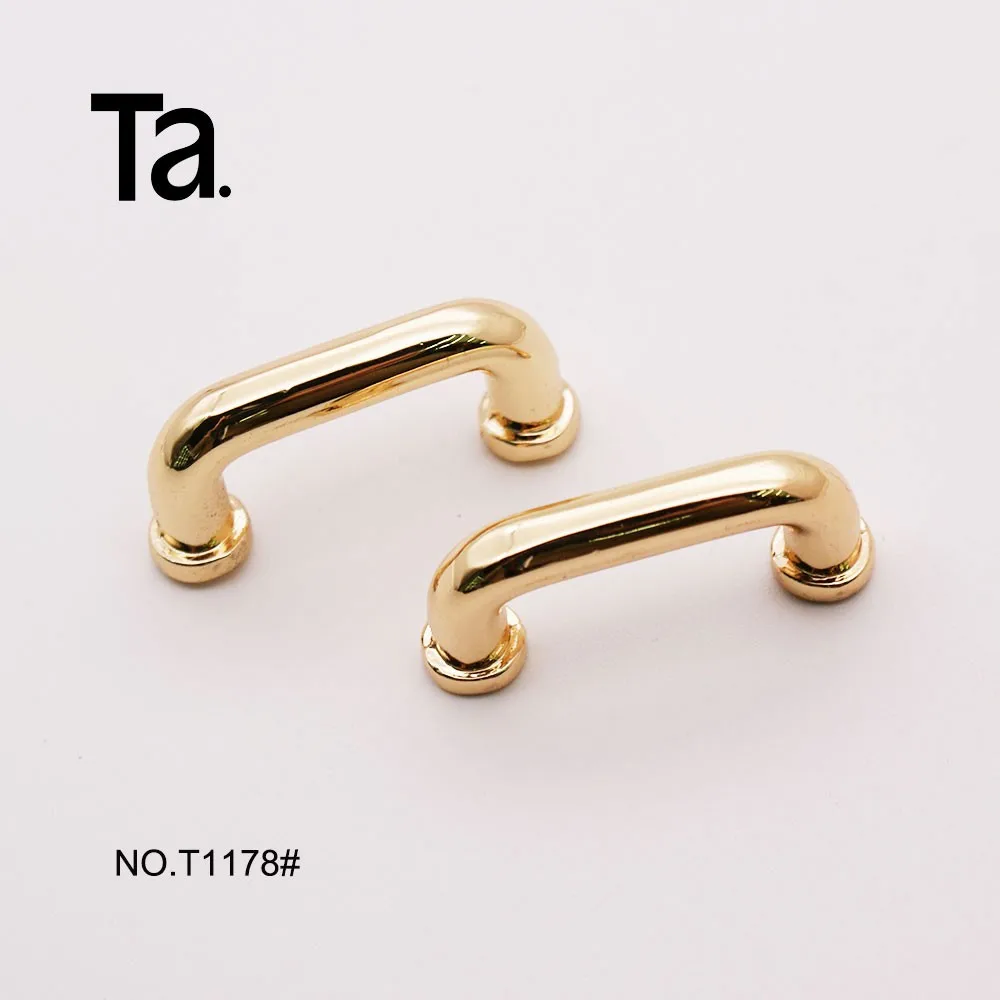 2017 Fashion Shiny Gold Metal Loop Fitting Bridge For Leather Bag Buy Handbag Metal Loop