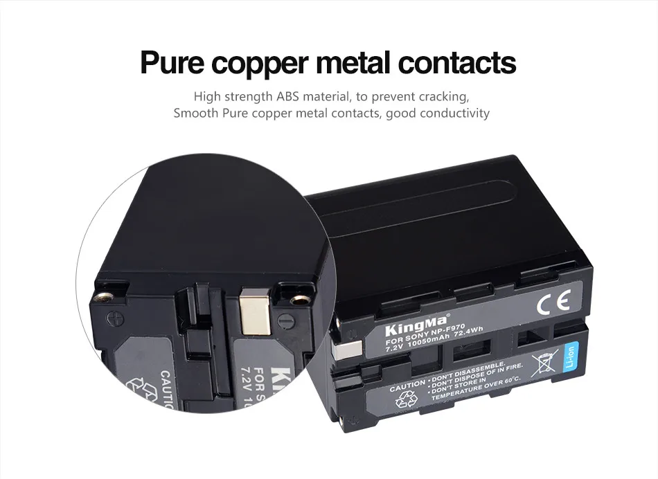 Kingma 10050mah Npf970 Replacement Camcorder Battery For Sony Npf960 Npf950 And Led Video