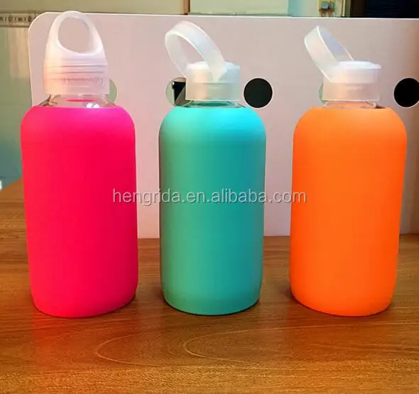 250ml/500ml Breakresistant Borosilicate Glass Water Bottle With