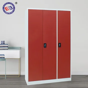 3 Door Different Colour Steel Almirah Wardrobe Modern Design