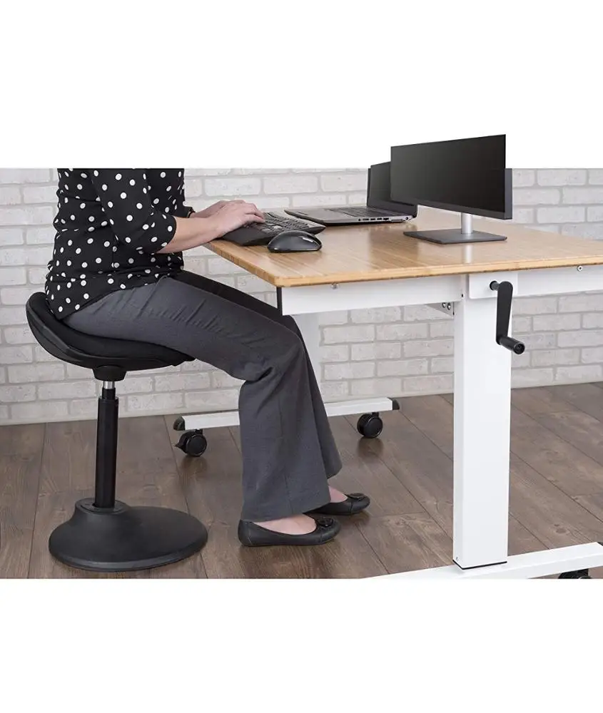 Height Adjustable Desk Chair Swivel Ergonomic Standing Stool