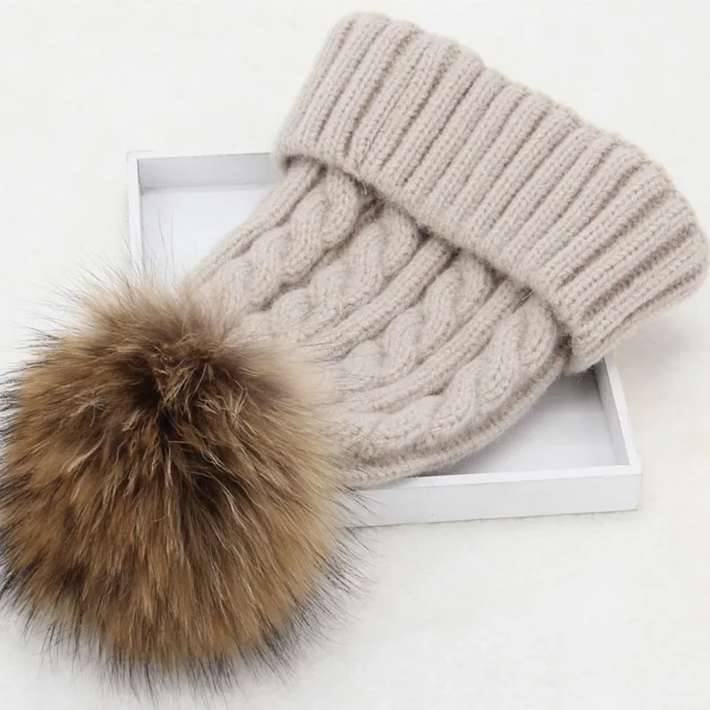 custom winter hats with pom