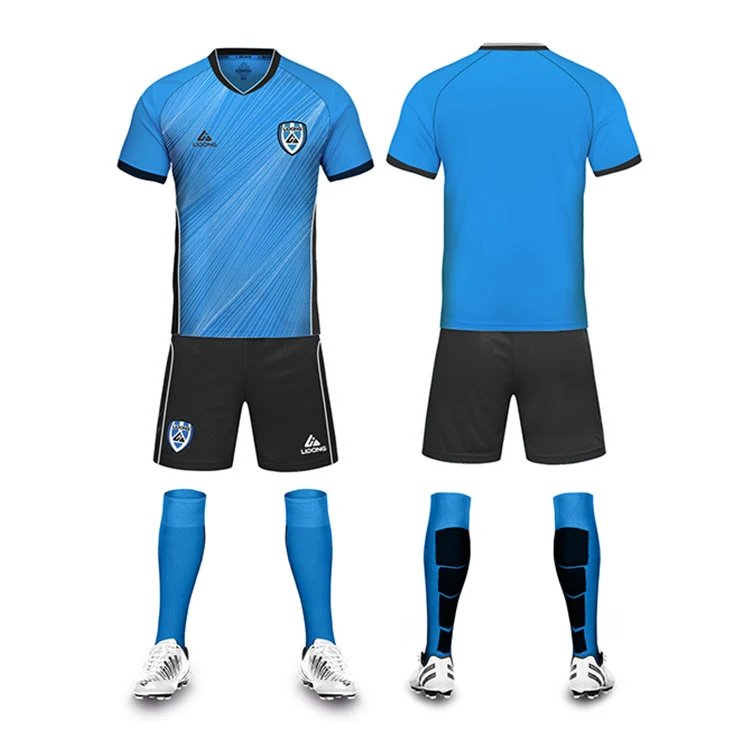 Custom Cheap Latest Striped Soccer Uniform Design Your Own Team ...