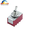 MTS-12P red switch 2 way ON ON toggle switch 12 pin mounting hole 6 mm