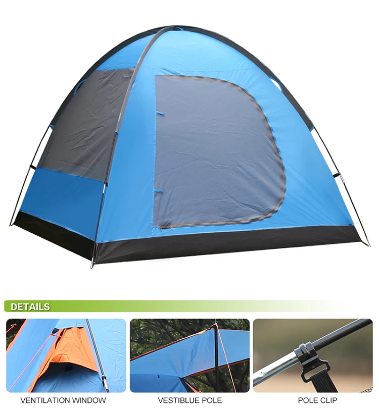 Durable 3-4 people with Vestibule Instant outdoor tent  camping family tent