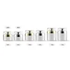 30g 50g Airless gold / silver cosmetic jar , plastic eye cream packaging box , bb cushion container , hair gel