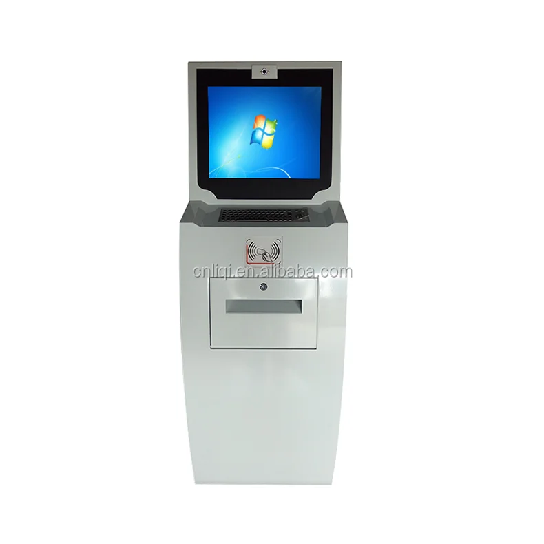 A4 Printer Self Service Kiosk Keyboard Information Kiosk With Rfid Card ...