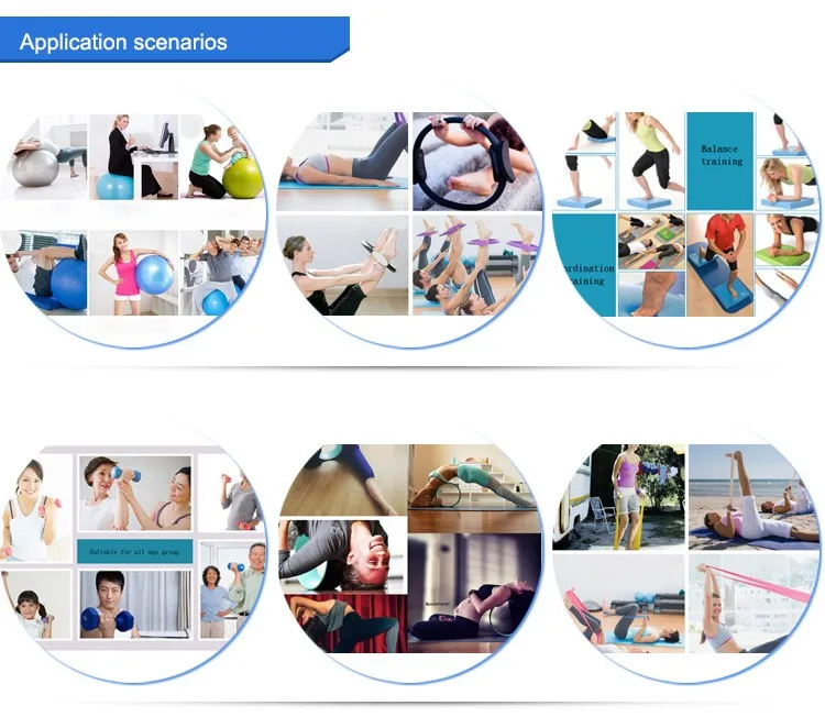 round fitness mat with carry strap