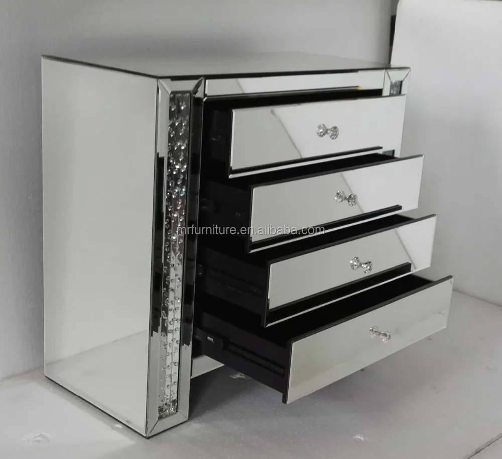 Crystal Diamond Mirror Bedroom Side Table Furniture Set Buy Diamond