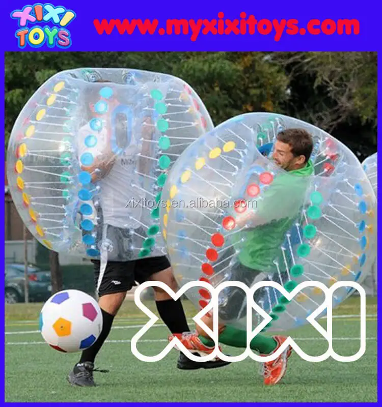 XIXI TOYS Inflatable soccer bubble balls / kids inflatable human bumper body zorb