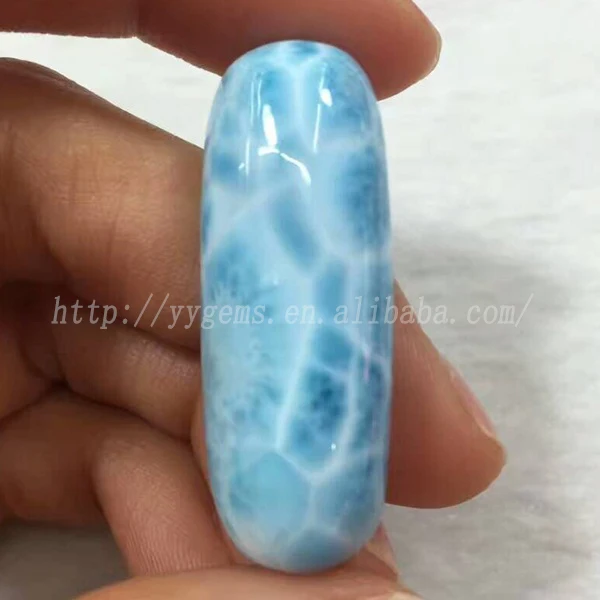 54.7 CT NATURAL PINK LARIMAR OVAL CABOCHON GEMSTONE 40X28X7 MM AS-3359 