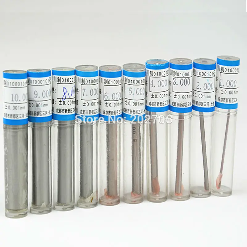 0.305.00mm Step 0.05mm Steel Pin Gauge Pin Measuring Tool,95pcs/box