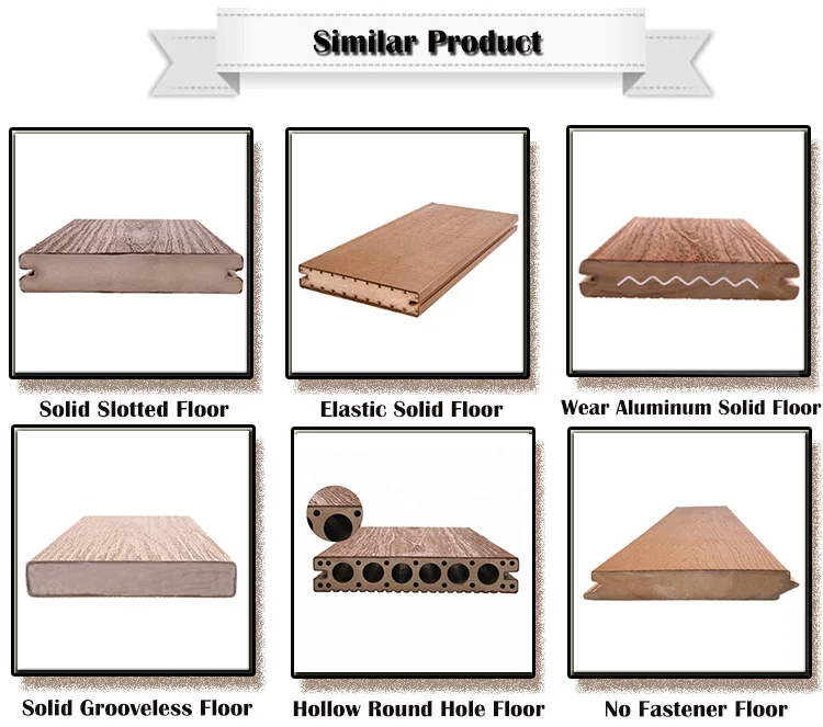 Wood Plastic Composite Promotion Skidproof Outdoor Engineered Wpc Decking Lumber
