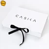 Sinicline classic white cardboard box custom with black ribbon for lingerie