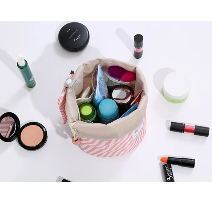 Bulk Durable satin personalized beautiful High quality leather promotional cheap price canvas polyester travel cosmetic bag