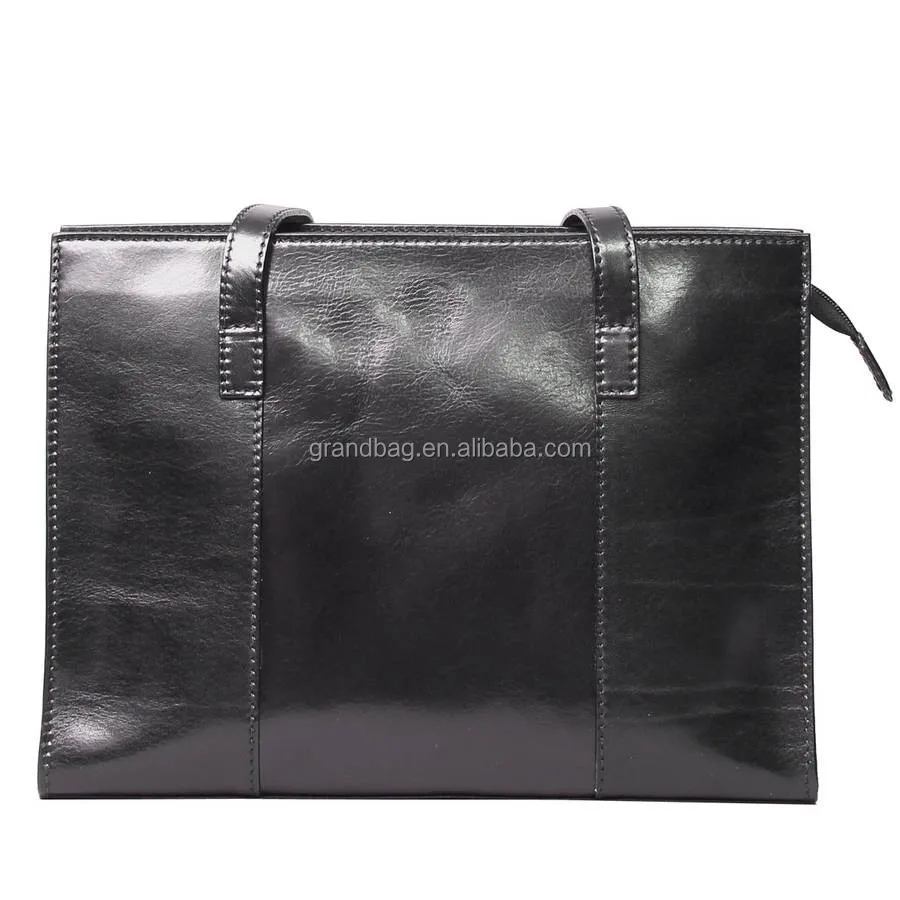 Genuine Leather Women Business Work Tote Bag Office Lady Hand Bags With