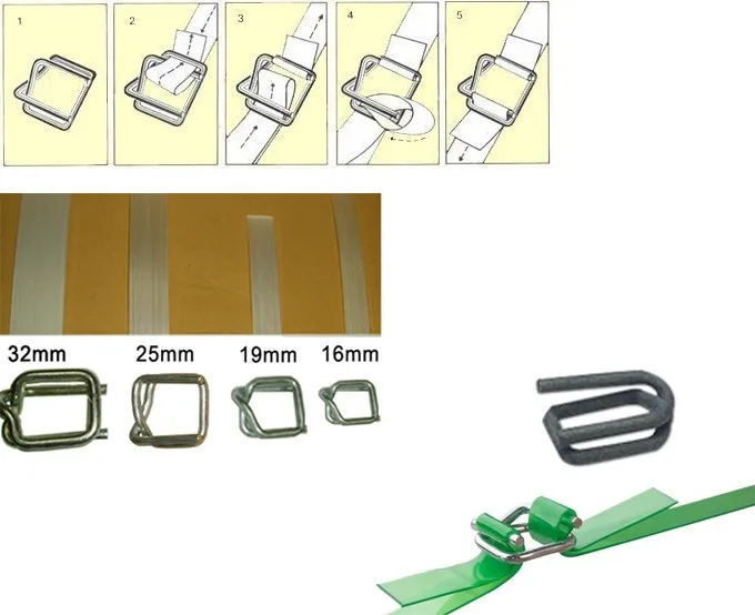 NVOYAJUAN Heavy Duty Galvanized Wire Buckle For 1/2" Width