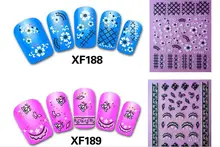 2016 Nails Manicure Nail Sticker 2 Sheet Wholesale Stickers Xf 3d Nail Polish An Optional Companion