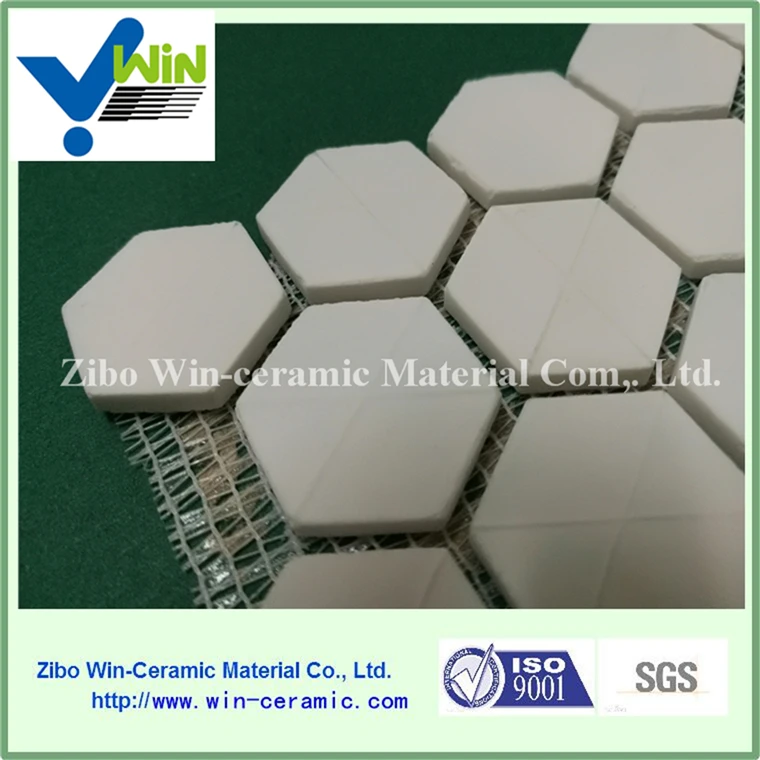 High wear resistance alumina ceramic pipe lining tile