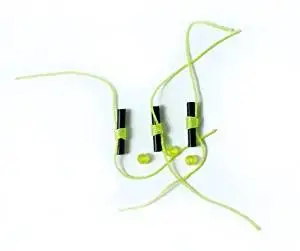 Eagle Claw Bobber Stop String Knots with Bead, 25 Piece