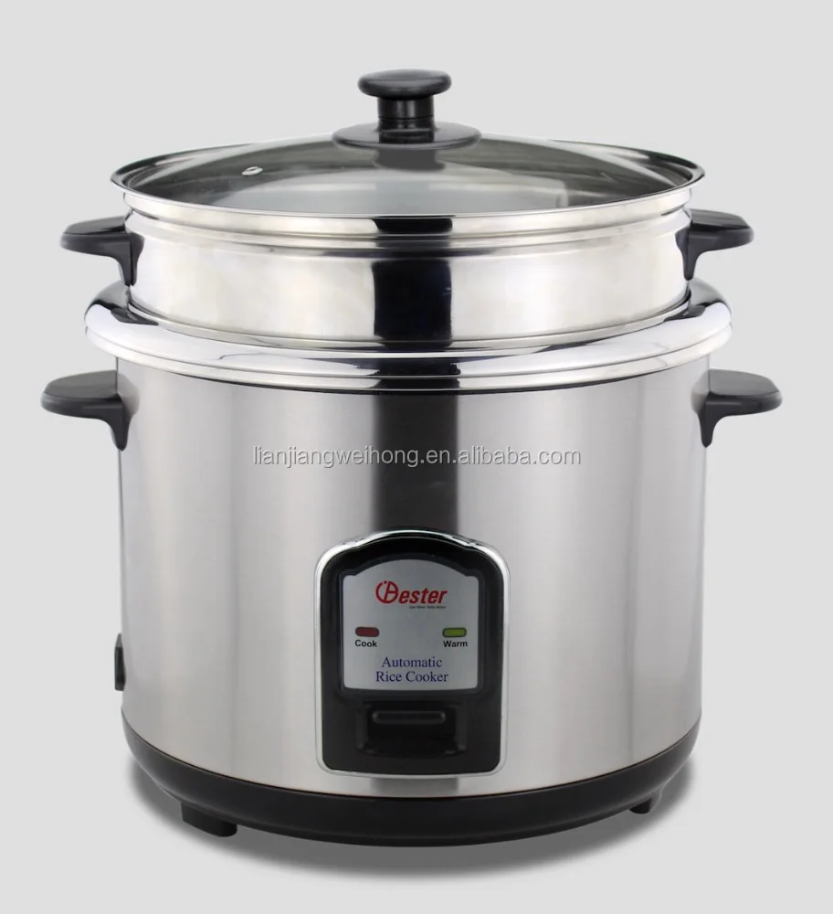 
Bester Stainless Steel double pot rice cooker WH-50J02S 