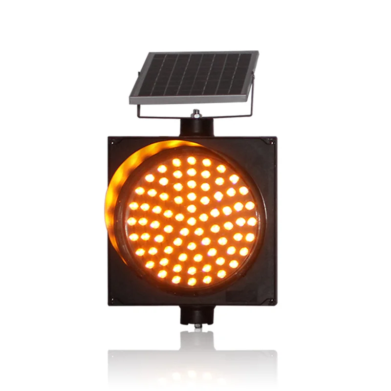 10 Years Factory 300mm strobe light solar led traffic light