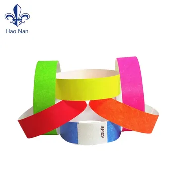 Printable One Time Use Tyvek Wristband For Wedding Souvenir Printable One Time Use Tyvek Wristband