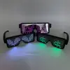 2019 NEW arrival led customized glasses/USB charge glowing glasses for party