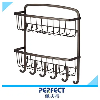 Metal Mail Shelf With Key Hooks Decorative Wall Mount Letter And